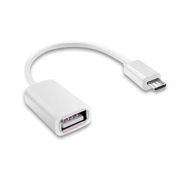 OTG Adapter Micro USB / USB Weiß