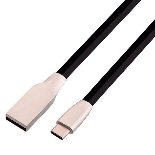 1m USB-C Kabel Ladekabel Datenkabel 2A Schnellladung Typ C USB 2.0 Schwarz