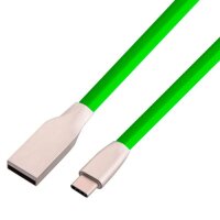 1m USB-C Kabel Ladekabel Datenkabel 2A Schnellladung Typ C USB 2.0 Grün