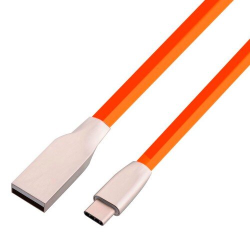 1m USB-C Kabel Ladekabel Datenkabel 2A Schnellladung Typ C USB 2.0 Orange