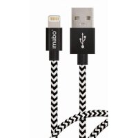 2m imabo® Nylon Lightning Kabel [Apple MFi zertifiziert]iPhone 5 5s SE 6 6s 7 8 X XS XR 11 Pro, iPad, iPod