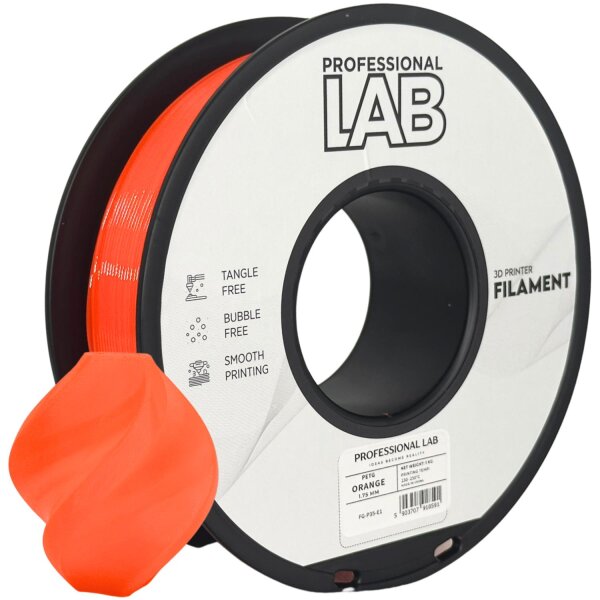 Prof. Lab PETG Filament 1.75mm 1KG orange