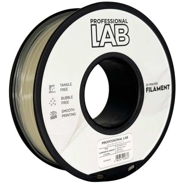 Prof. Lab PLA Filament 1.75mm 1KG Leuchtend grün