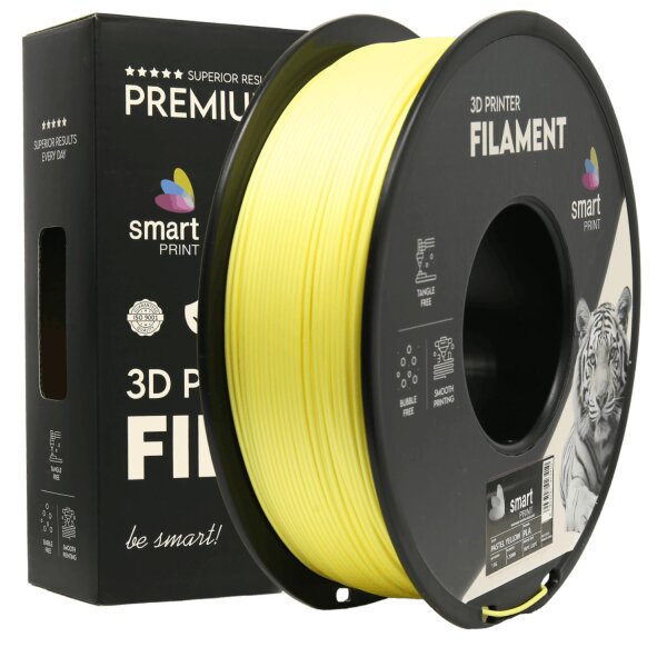 Smart Print PLA Filament 1.75mm 1KG Pastell Gelb